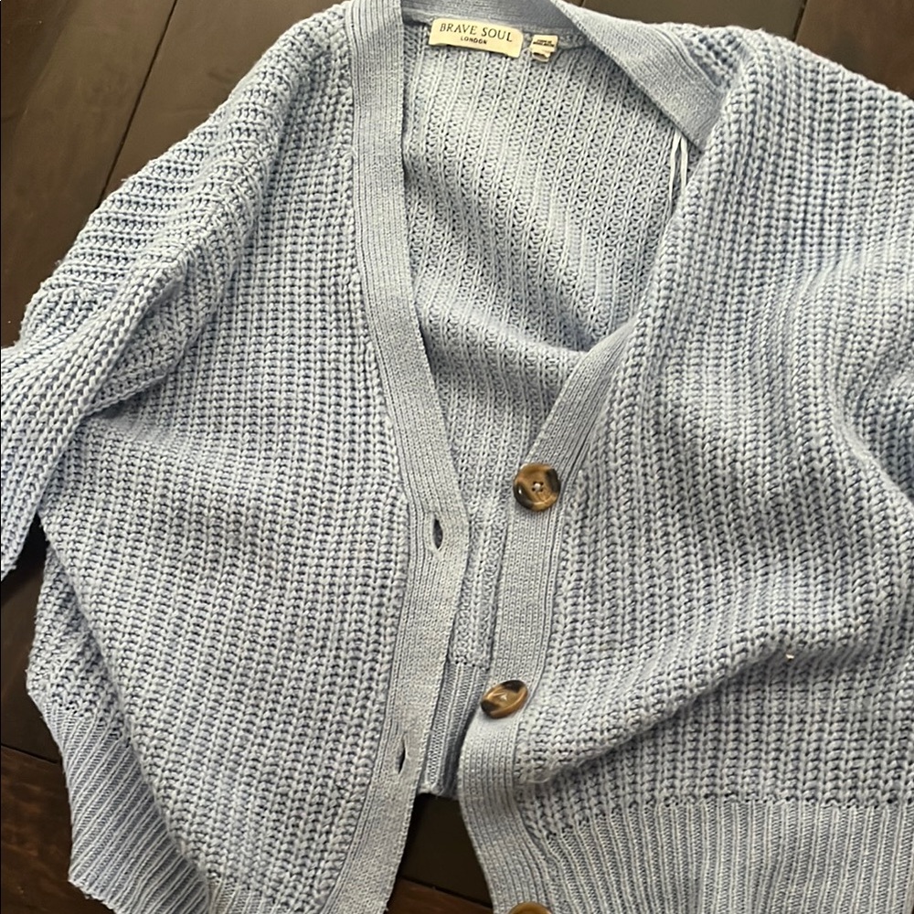 Brave Soul Women's Blue Sweater